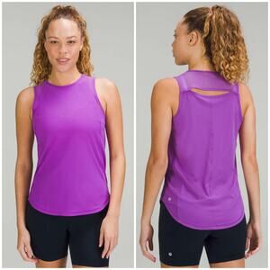 Lululemon Sculpt Tank Top Moonlit Magenta Plus Size 14 Mesh Lightweight Loose